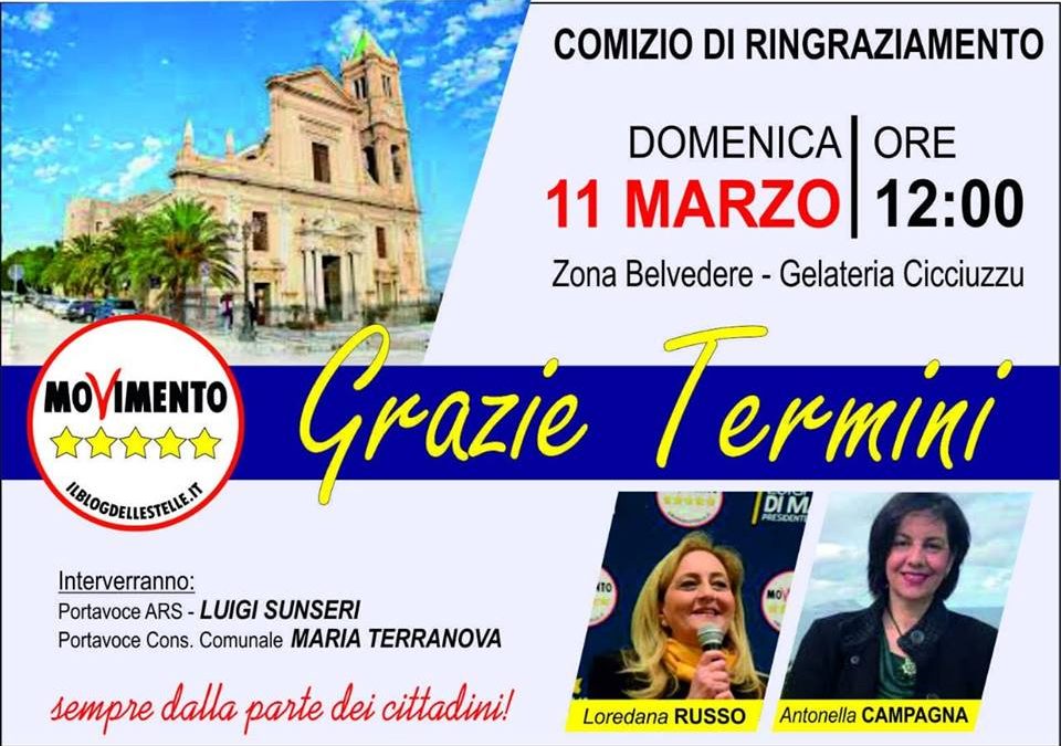 Ringraziamenti a Termini Imerese