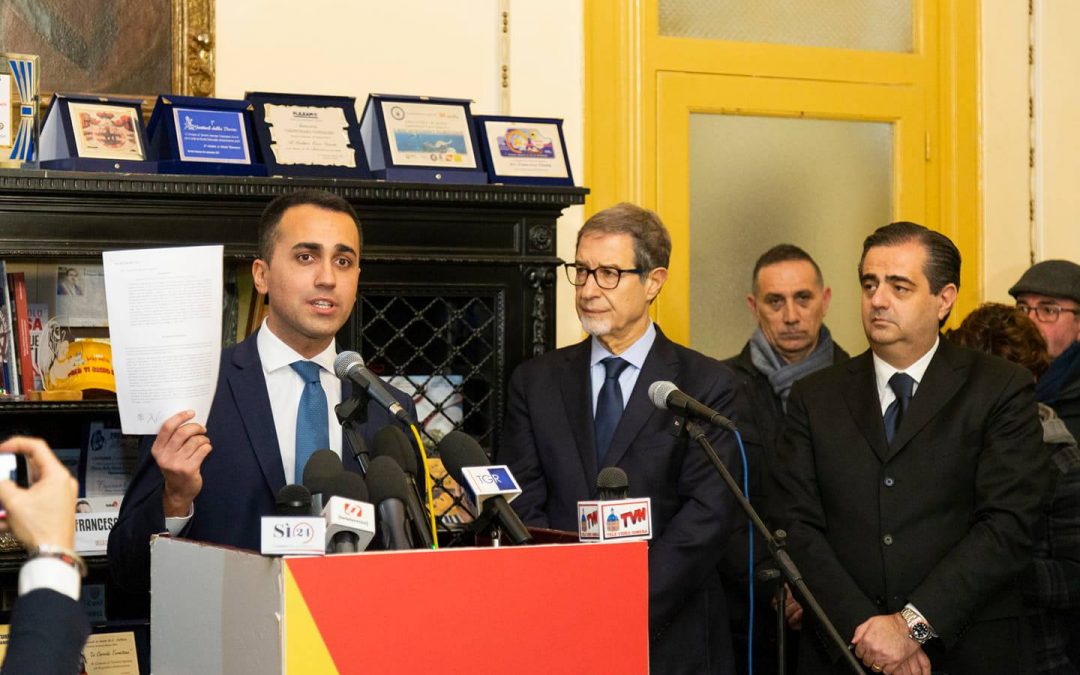 IL MINISTRO LUIGI DI MAIO A TERMINI IMERESE