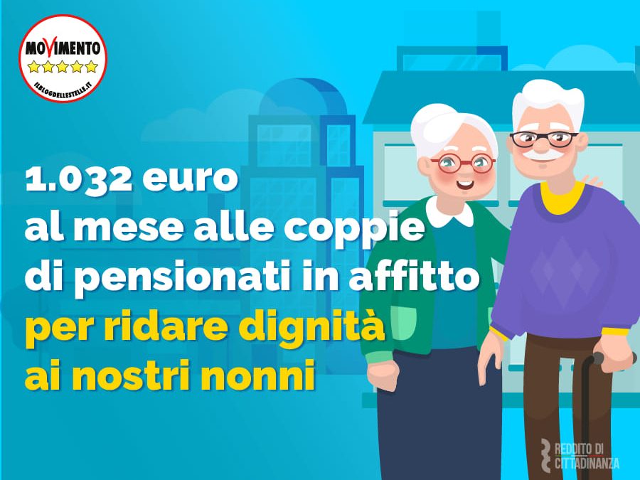 Per le coppie di pensionati in affitto