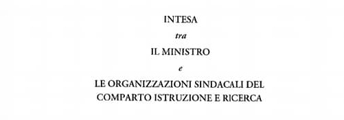 Firmata l’intesa con i sindacati in vista del decreto per il  reclutamento nelle scuole