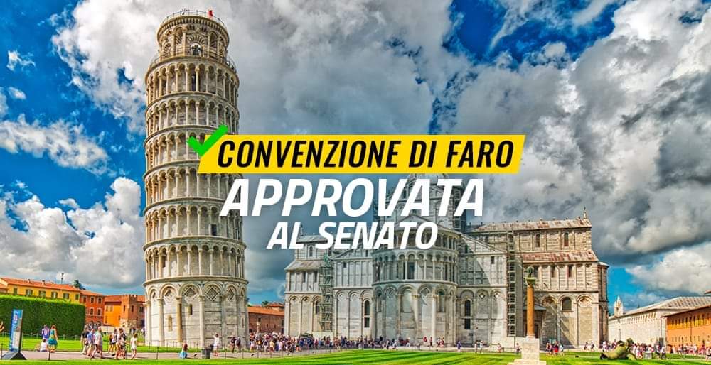 SODDISFATTI DI RATIFICA CONVENZIONE DI FARO