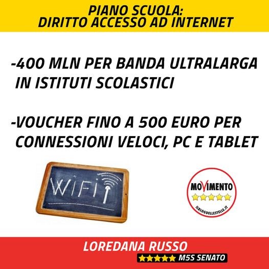 Piano scuola: diritto di accesso ad Internet