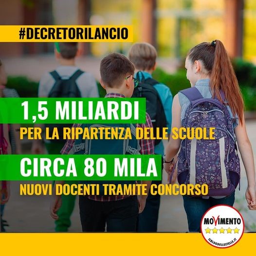 Accordo raggiunto sulle risorse da destinare alla Scuola nel Decreto Rilancio