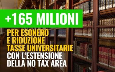 Aumentato il fondo per l’esonero e la riduzione delle tasse universitarie