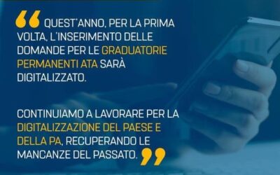 Aggiornamento digitalizzato per le graduatorie ATA