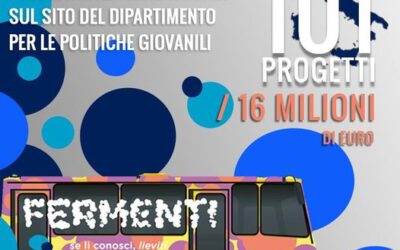 Pubblicata la graduatoria del Bando Fermenti, 16 milioni di euro per 101 progetti giovanili