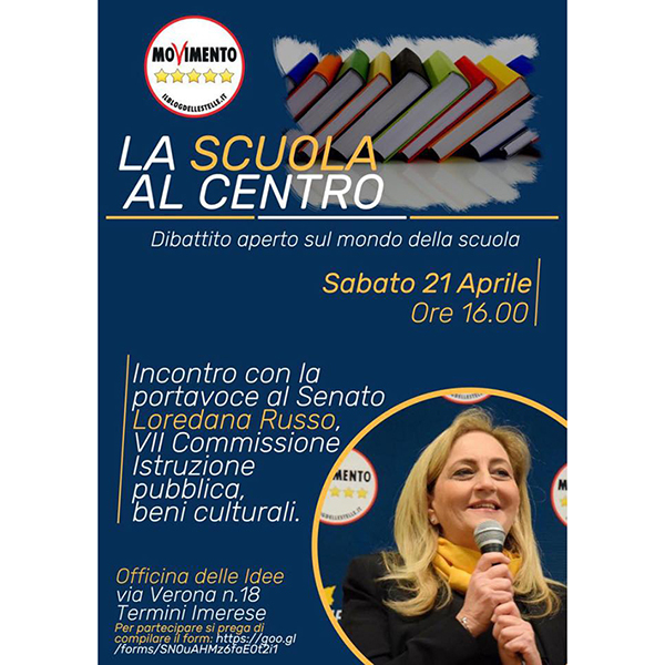 Incontro dibattito “La Scuola al Centro”