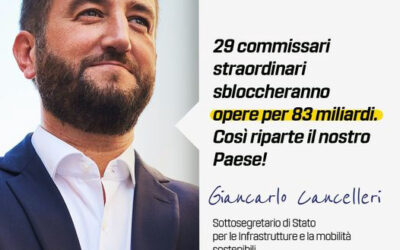 Nominati 29 Commissari per lo sblocco di 57 opere pubbliche