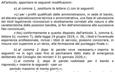 Presentato emendamento per la riforma dei concorsi sulla via del merito