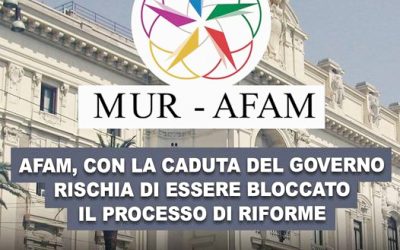 AFAM: la crisi di Governo rischia di vanificare il lavoro per le riforme